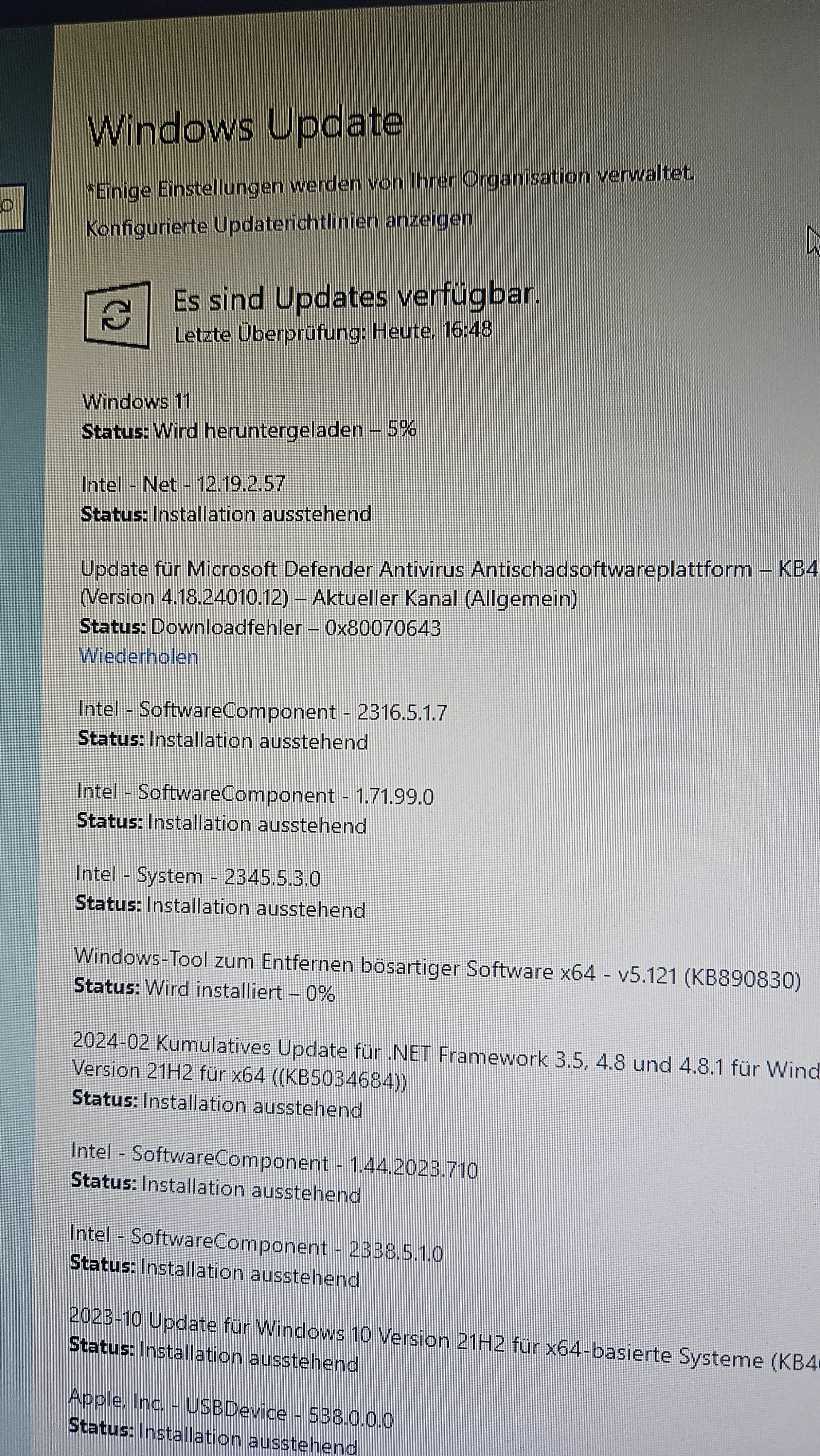 Windows 11 auf dem Rechner